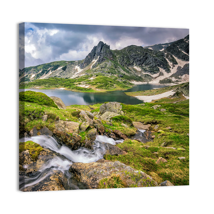 Seven Rila Lakes View Wall Art as a canvas print