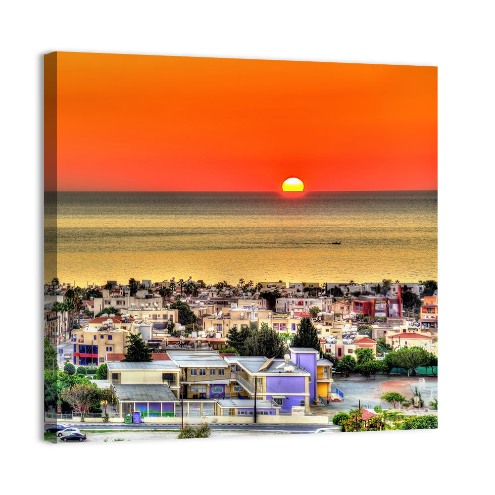 Paphos Sunset Wall Art