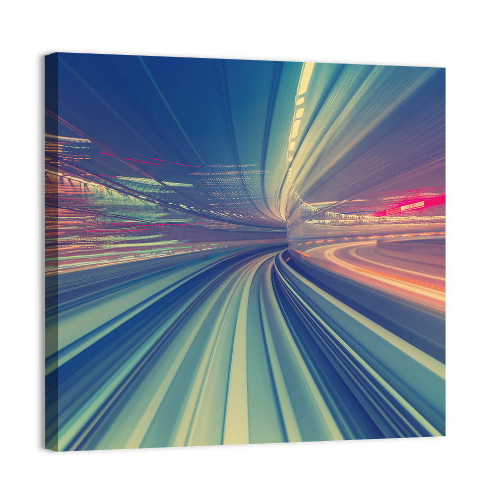 Monorail Speed Trail Wall Art