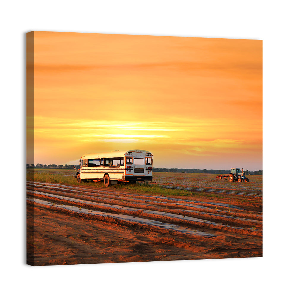 Farms Field Rural Indiana Wall Art