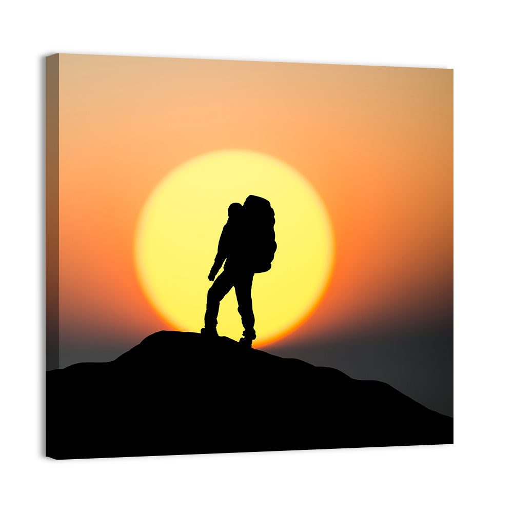 Climber Summit Wall Art