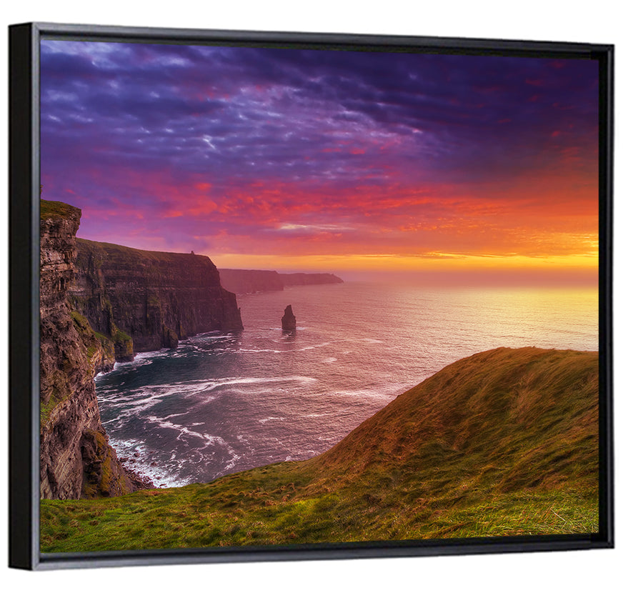Moher Cliffs Sunset Wall Art