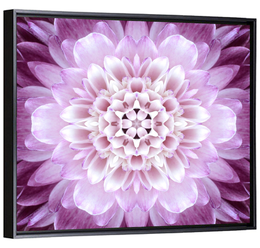 Kaleidoscopic Concentric Floral Wall Art