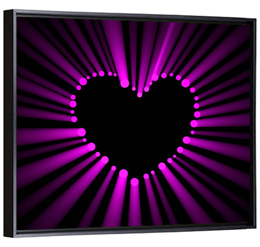 Glowing Heart Wall Art