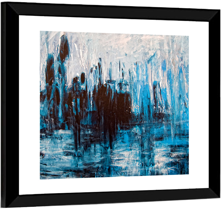Messy Grunge Artistic Painting Wall Art