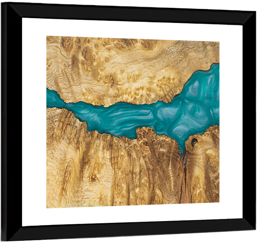 Epoxy Resin Wood Abstract Wall Art