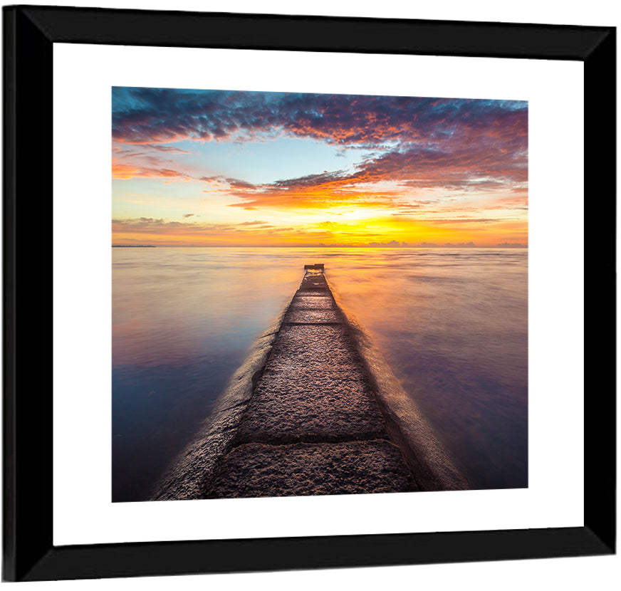 Sea Stone Pier Wall Art
