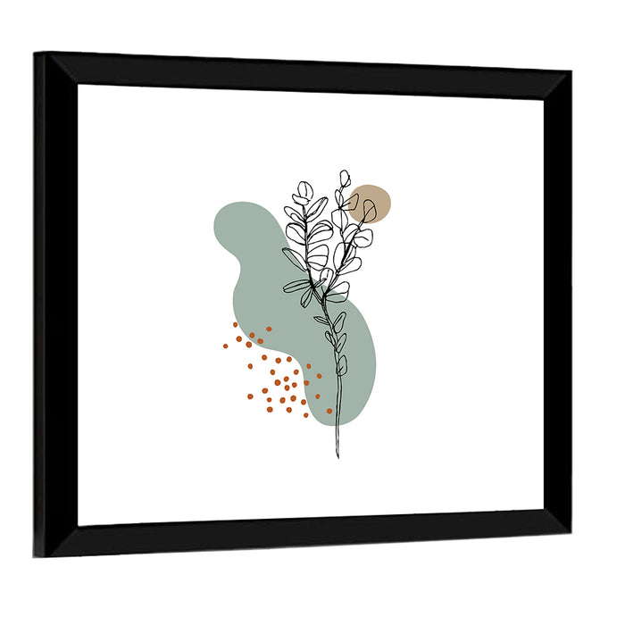 Eucalyptus Meadow Foliage Wall Art as a framed print