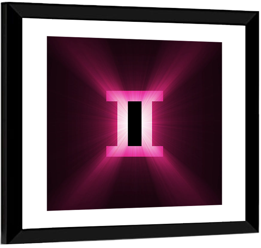 Gemini Symbol Wall Art