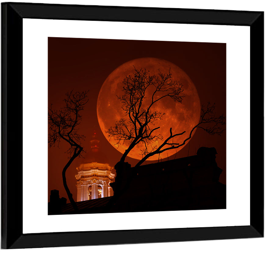 Haunted Supermoon Wall Art