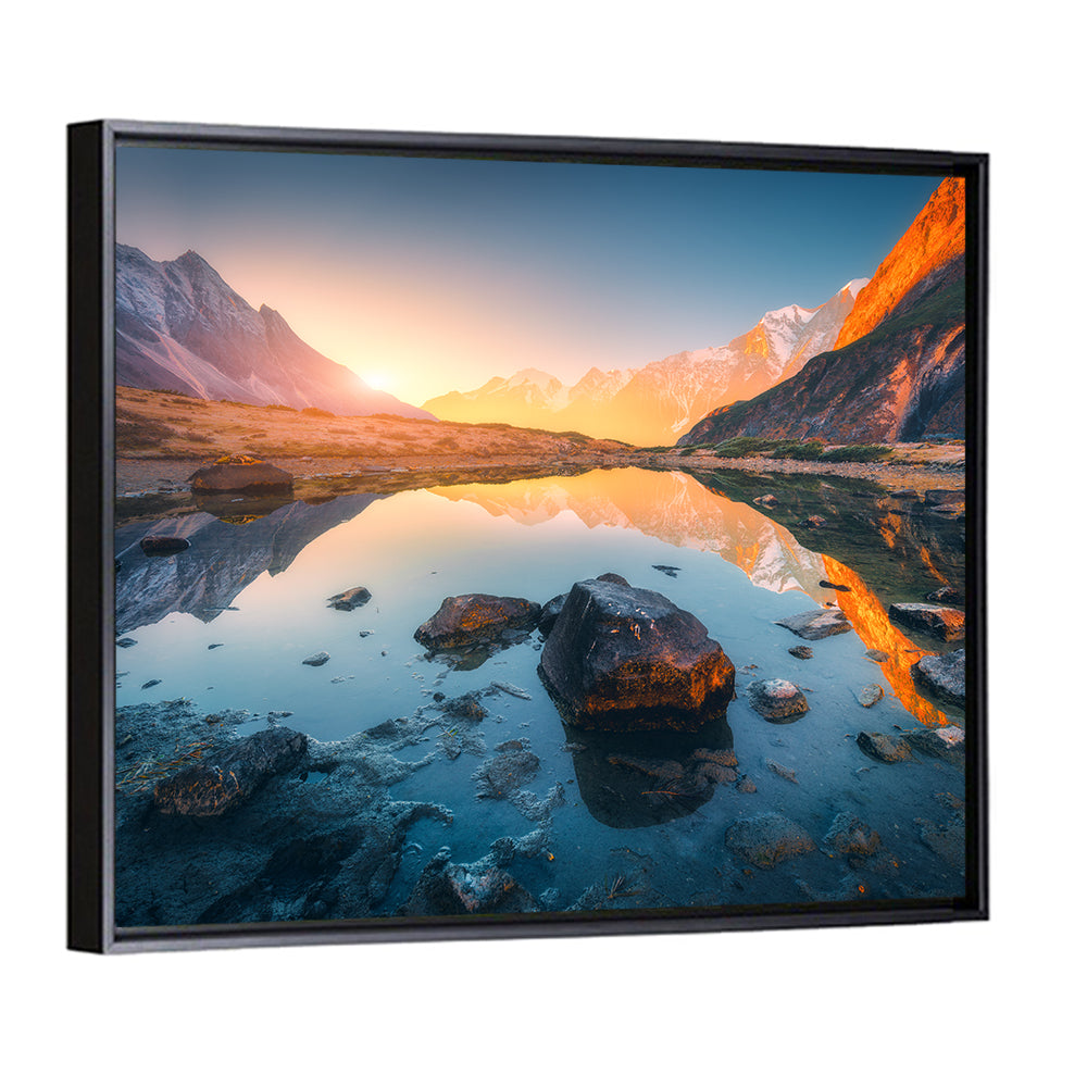 Himalayan Mountains Lake Wall Art