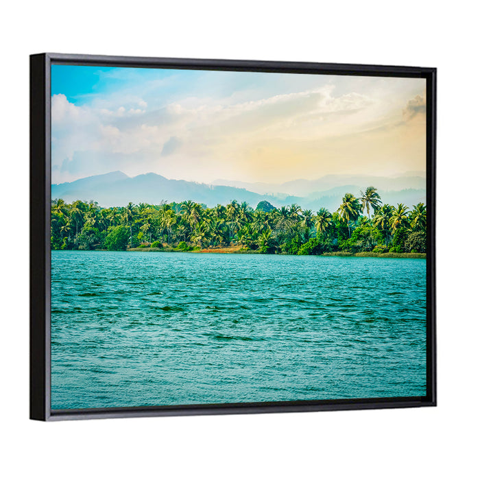 Indian River Morning Light Wall Art as a framed canvas