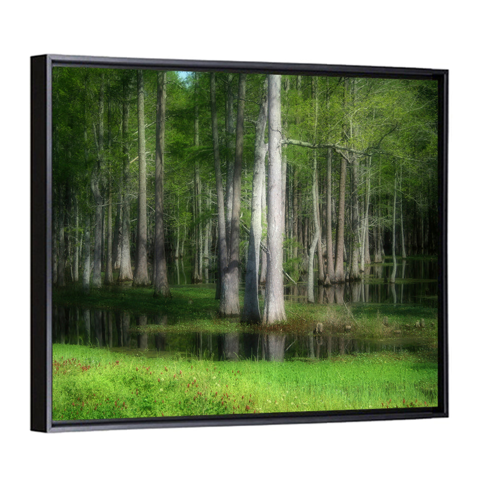 Lush Green Swamp Wall Art