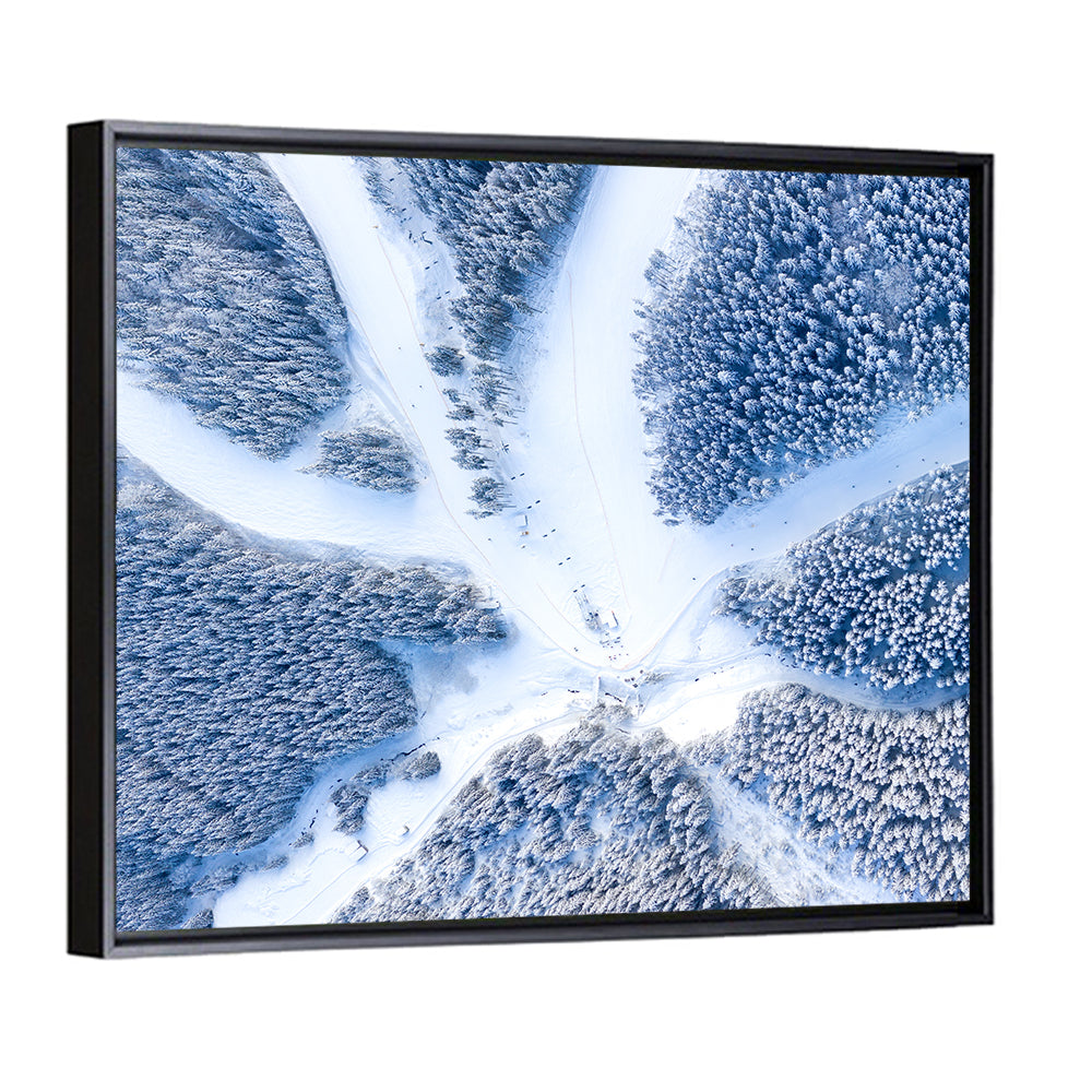 Ski Resort Aerial Wall Art