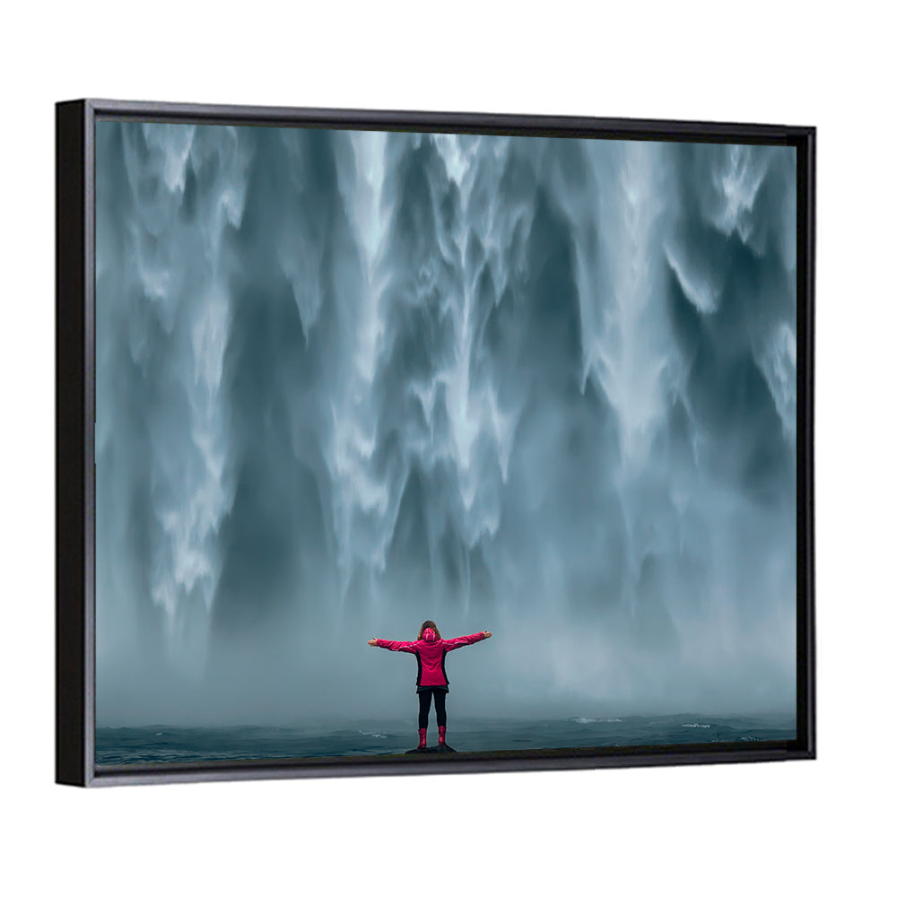 Majestic Skogafoss Waterfall Wall Art