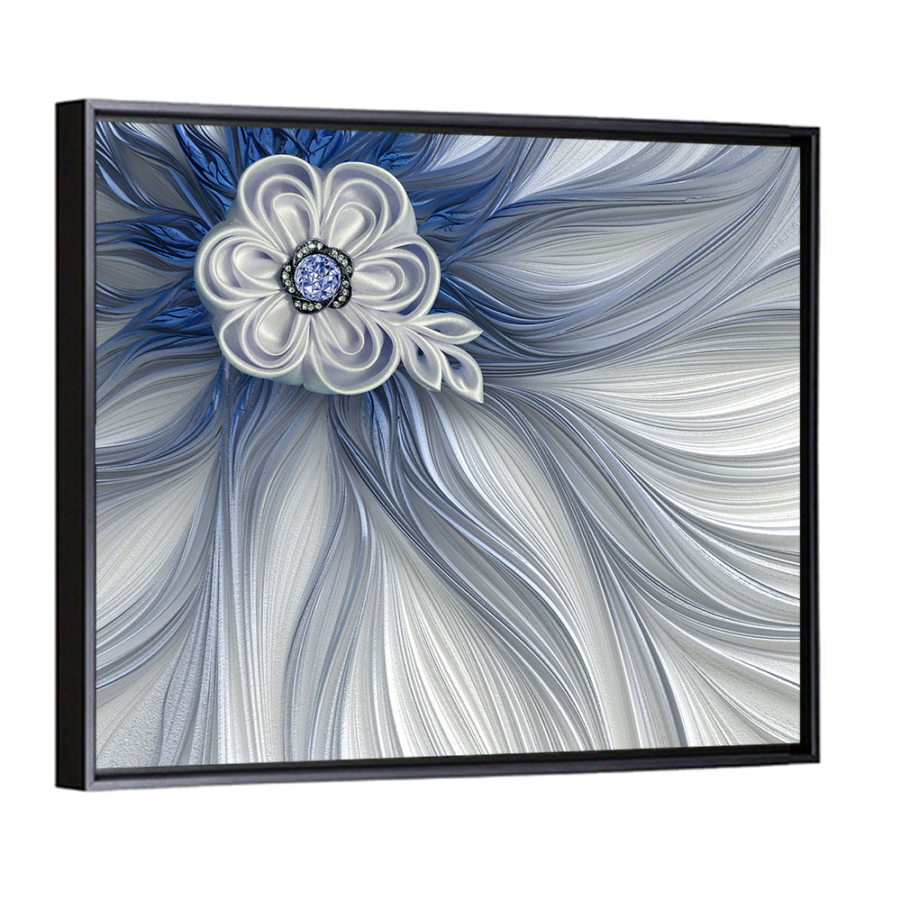 Fractal Flower Illustration Wall Art