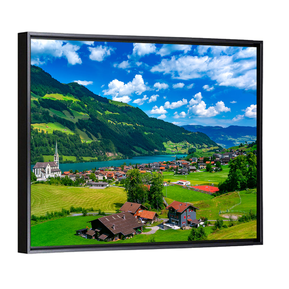 Lungern Village Wall Art