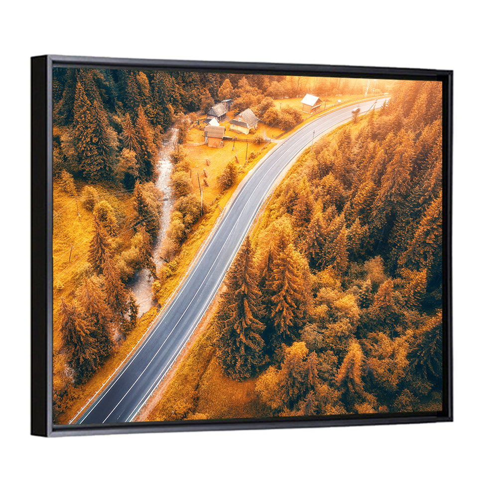 Carpathian Autumn Road Wall Art