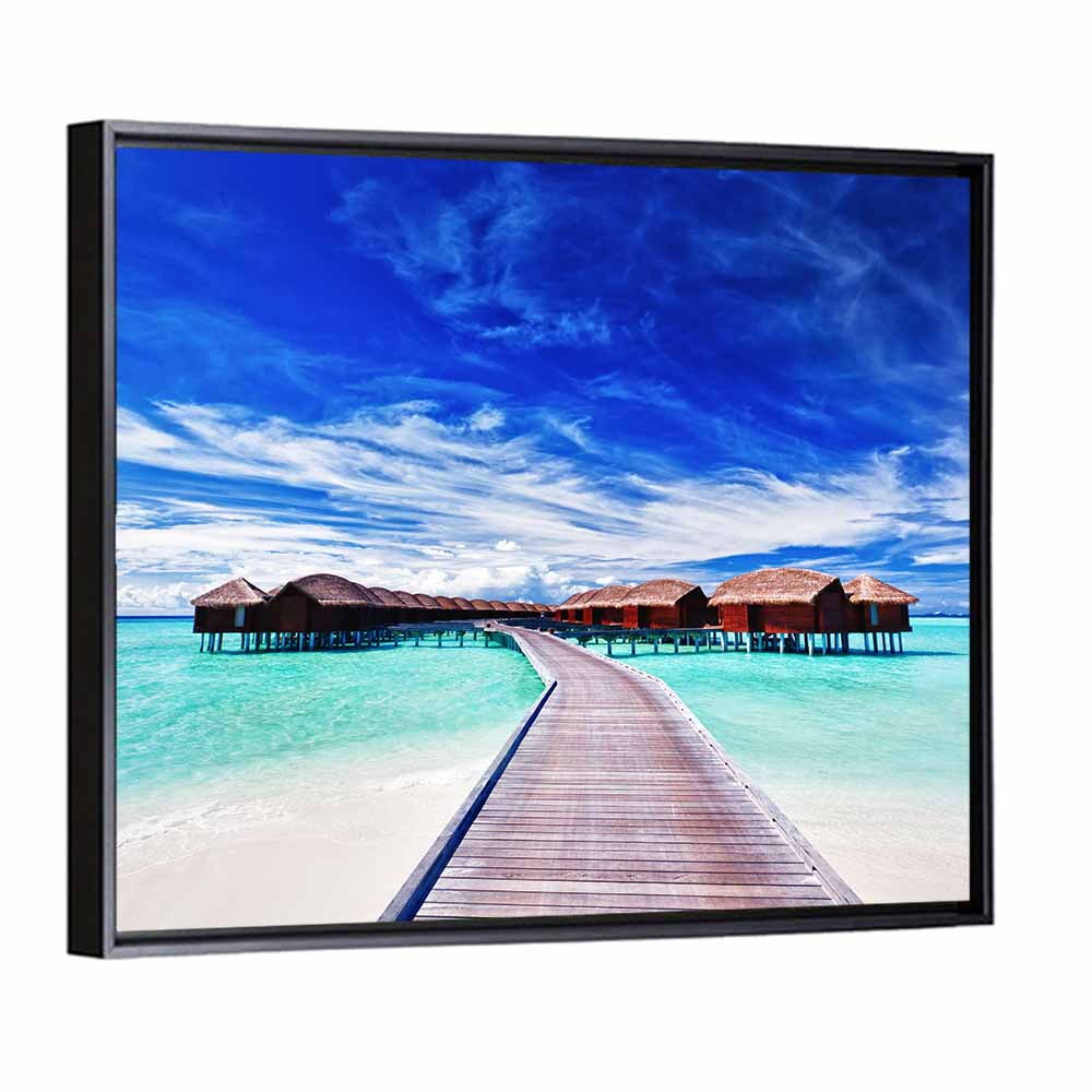 Tourists Villas Maldives Wall Art