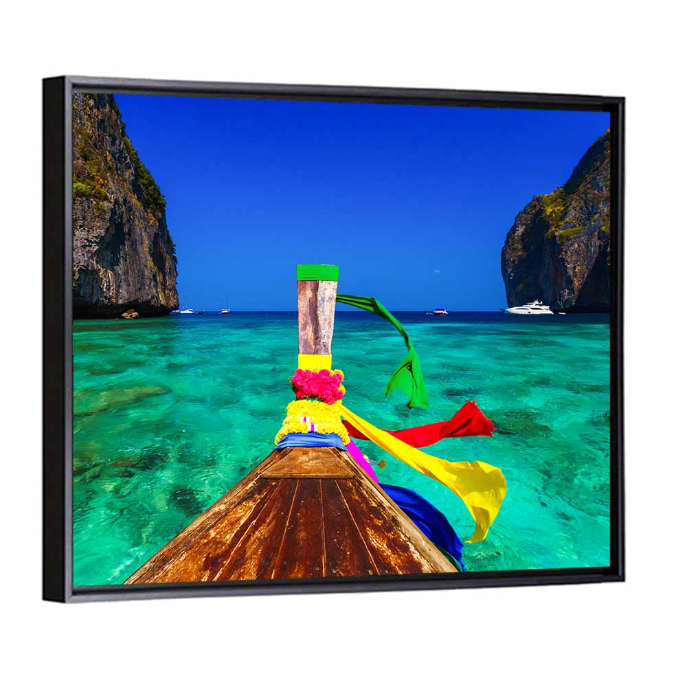Maya Bay Boat Wall Art