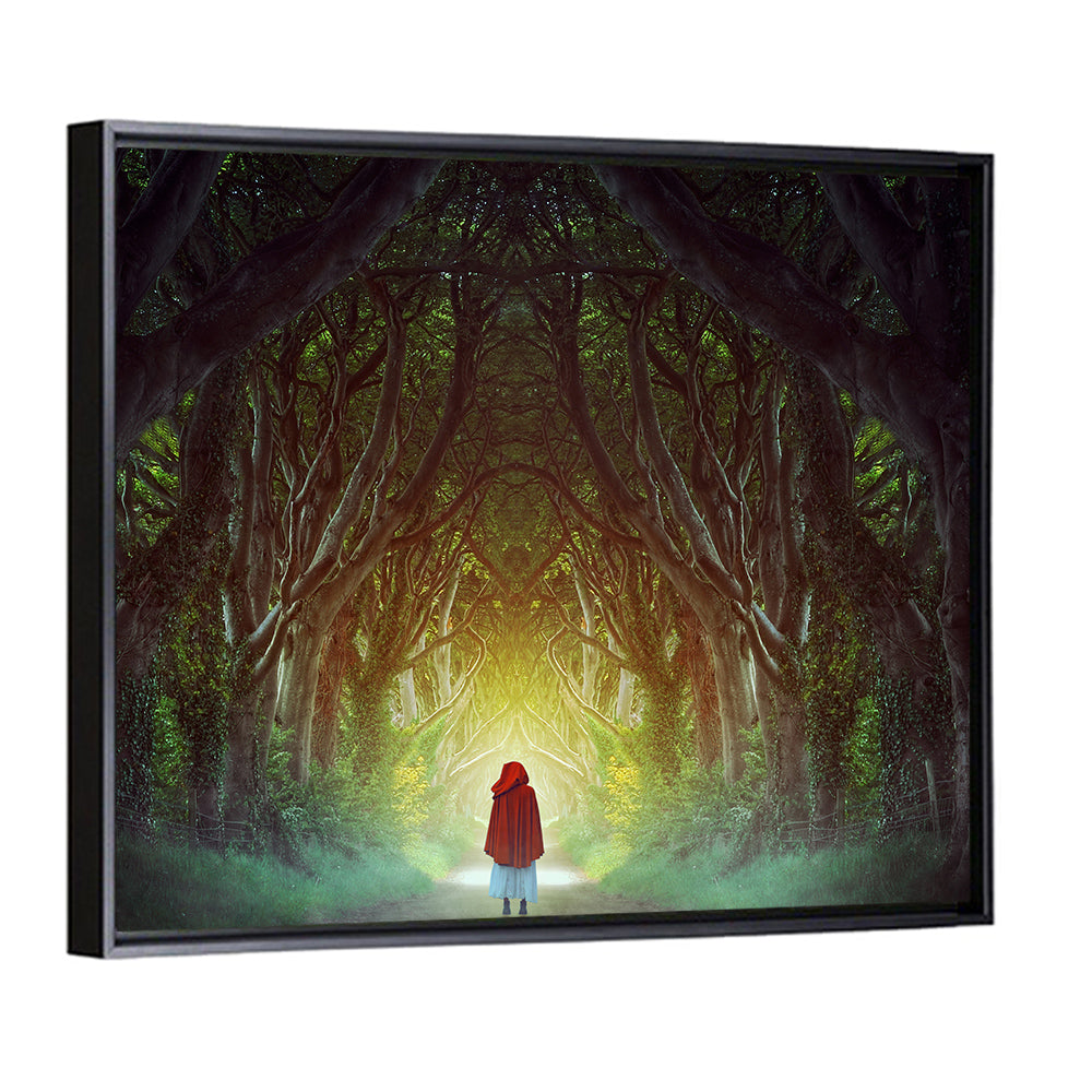 Hedges Forest Pathway Wall Art