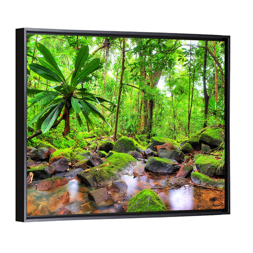 Lush Forest Stream Wall Art