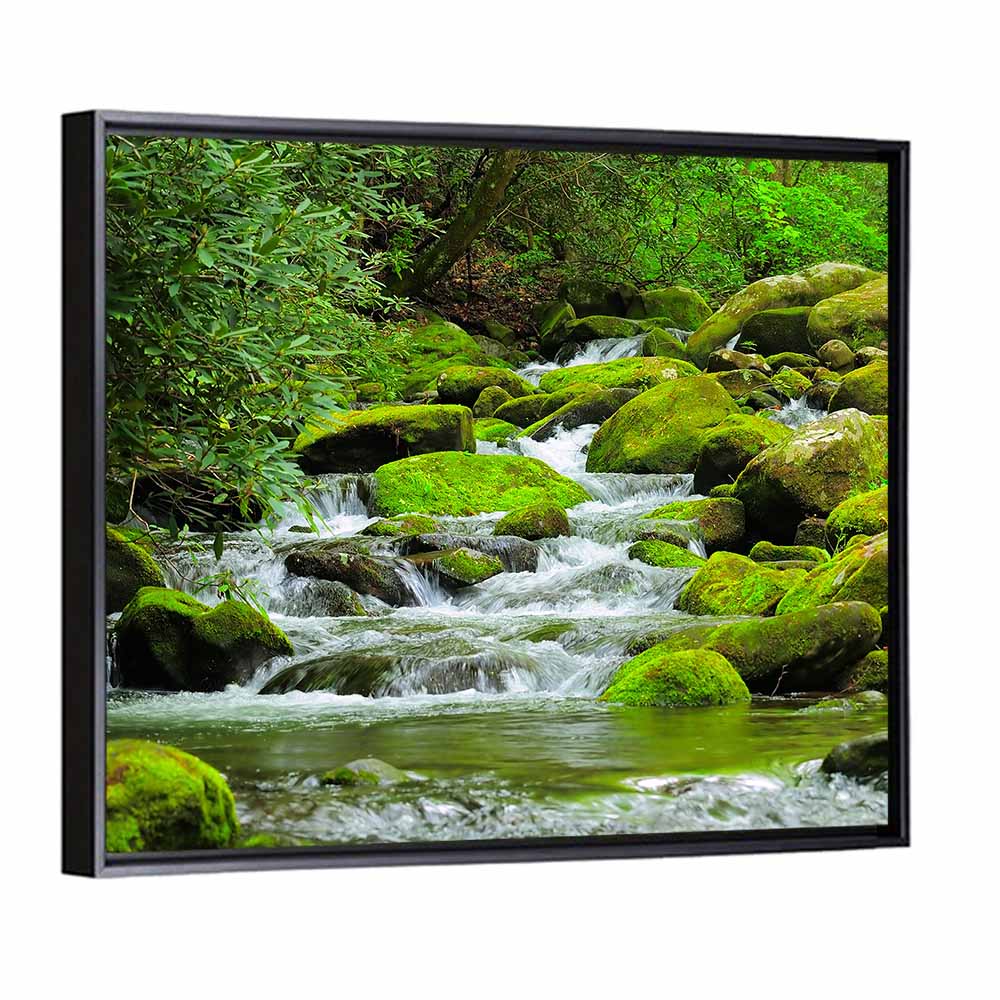 Cascading Mountain Stream Wall Art