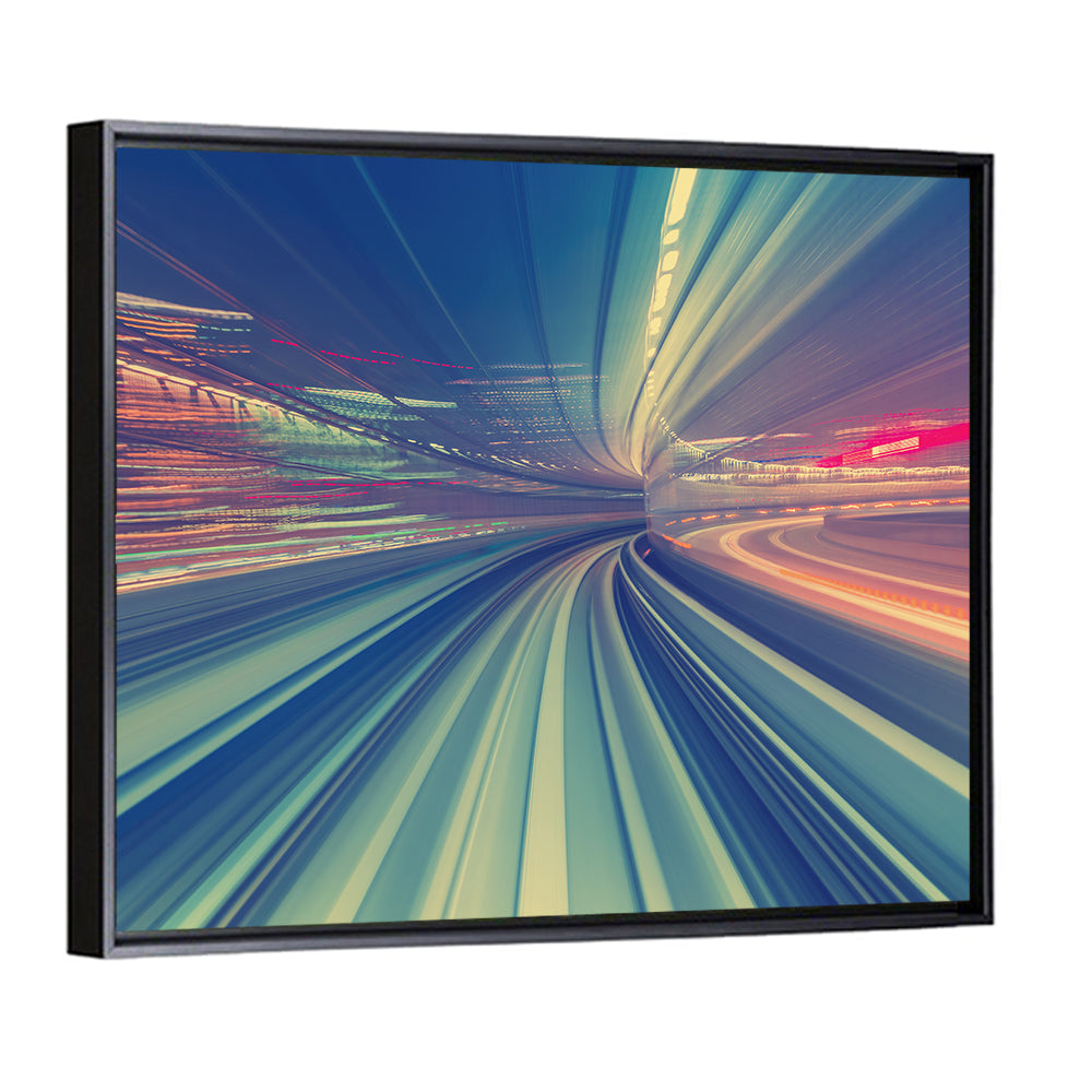 Monorail Speed Trail Wall Art