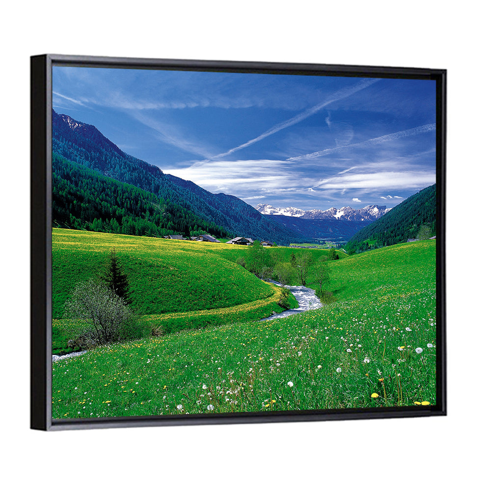 Mountains & Floral Meadows Wall Art