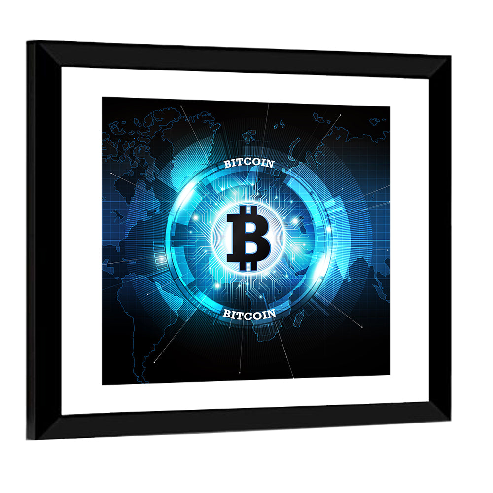 Futuristic Digital Money Wall Art