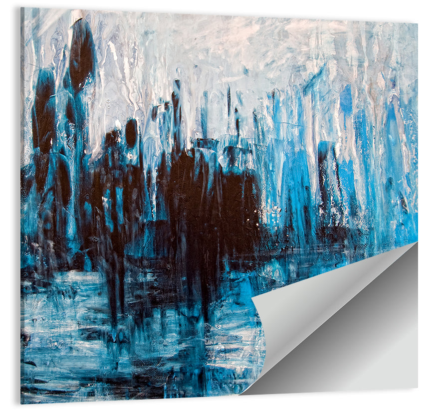 Messy Grunge Artistic Painting Wall Art