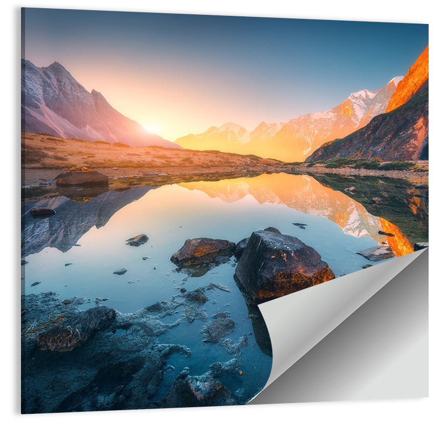 Himalayan Mountains Lake Wall Art
