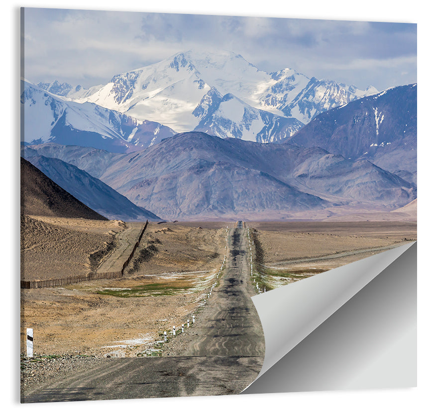Pamir Mountains Road Wall Art