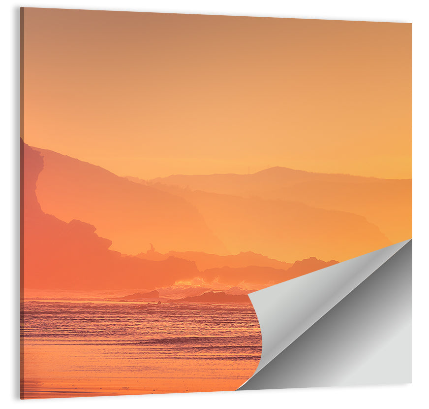 Surfer at Beach Wall Art