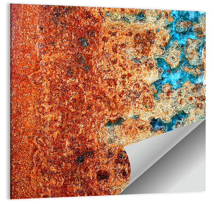 Oxidized Steel Abstract Wall Art as a poster print
