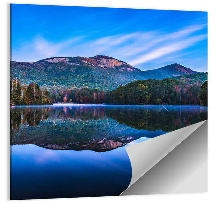 Pinnacle Lake Reflection Wall Art as a poster print