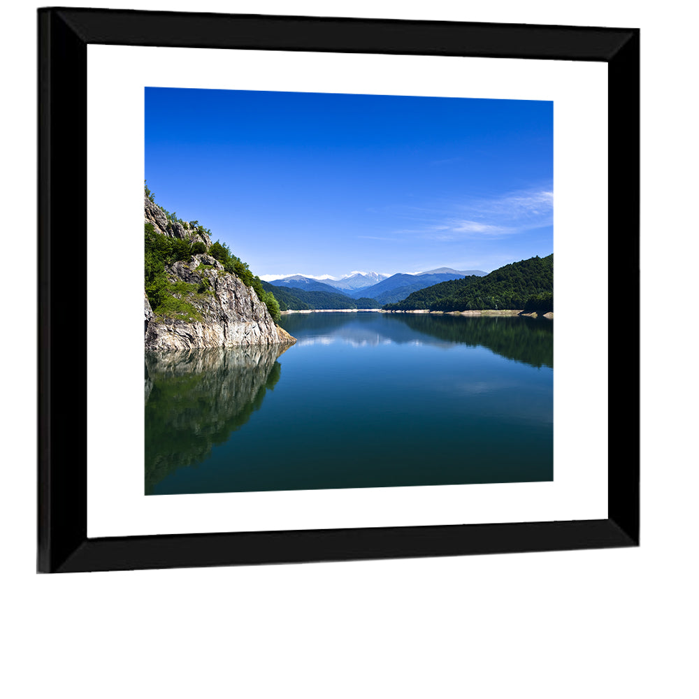 Calm Mountains Lake Wall Art