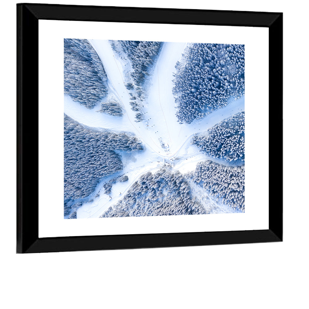 Ski Resort Aerial Wall Art