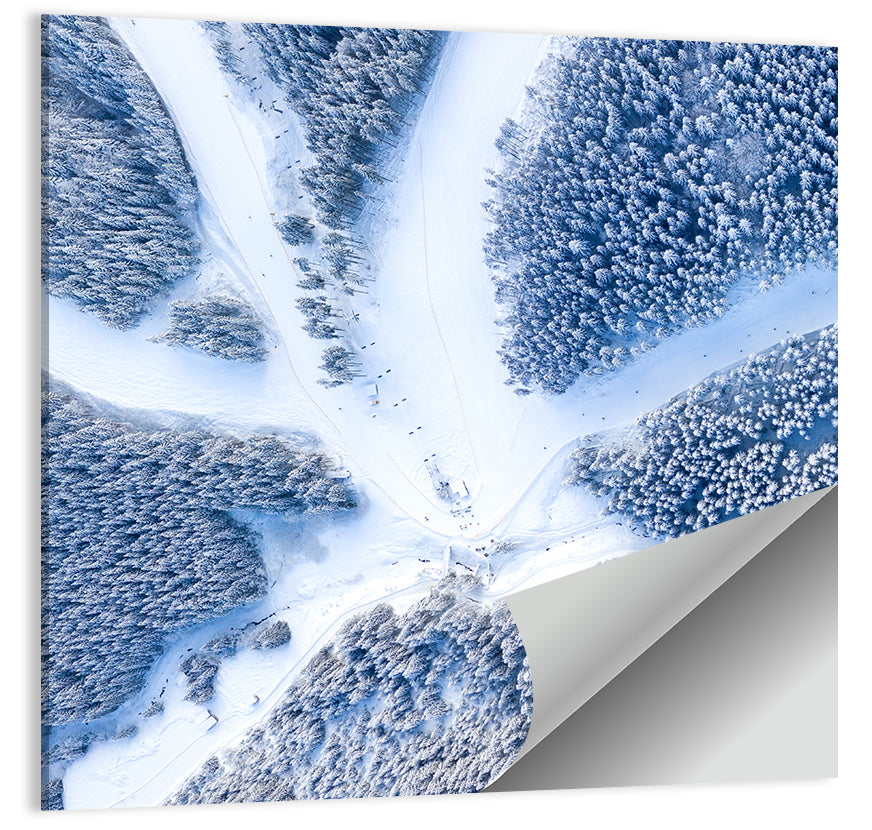 Ski Resort Aerial Wall Art