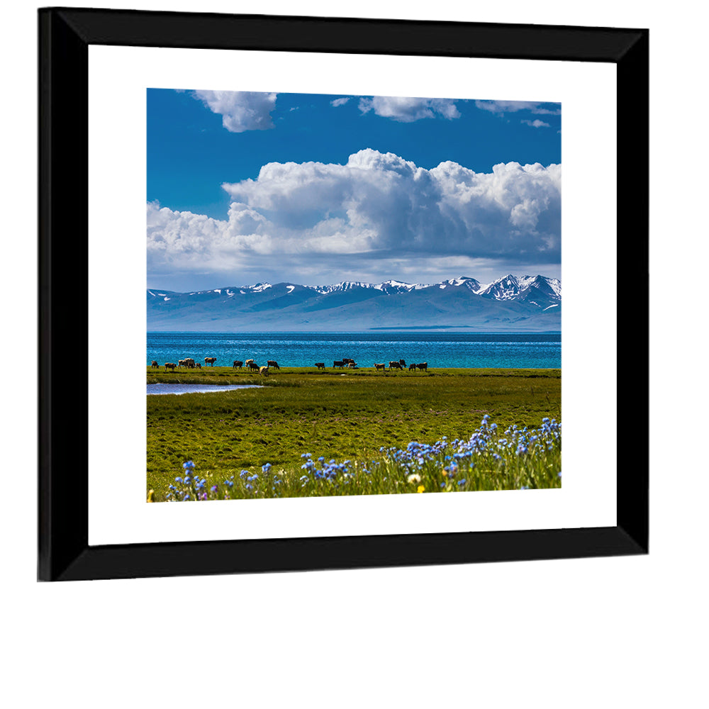 Song Kol Lakescape Wall Art