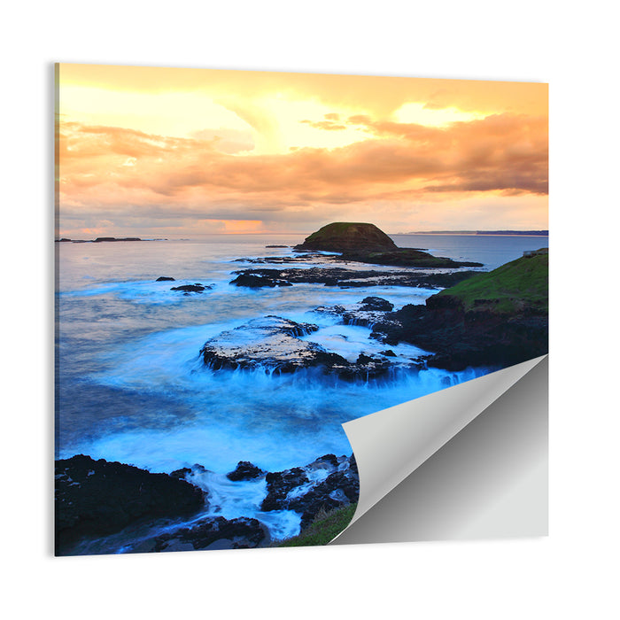 Phillip Island Cliffs at Sunset Wall Art as a poster print