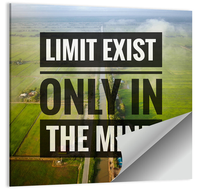 Limits Exist Only in the Mind Wall Art as a poster print