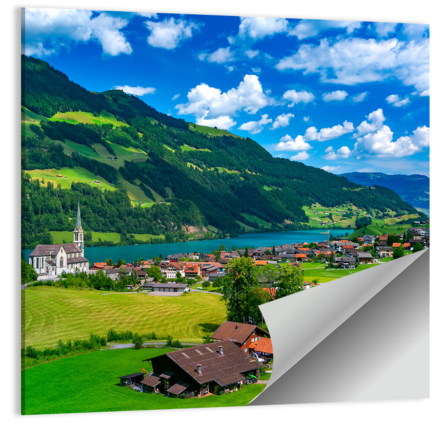 Lungern Village Wall Art