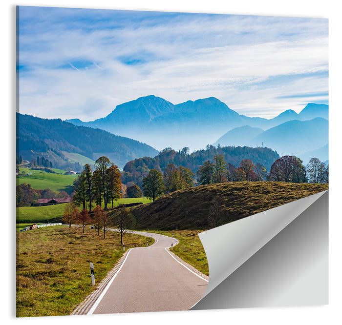 Bavarian Mountain Valley Wall Art as a poster print