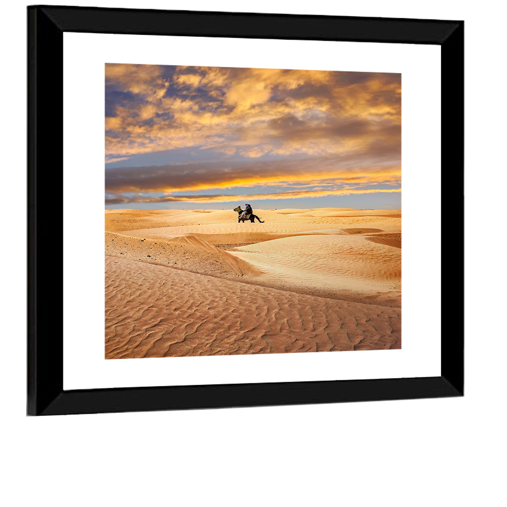 Sahara Desert Rider Wall Art