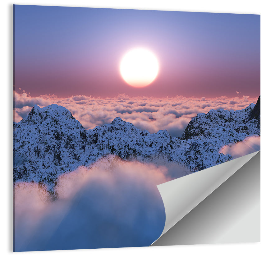 Clouds Sunset Wall Art