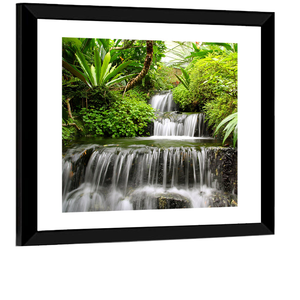 Rain Forest Waterfall Wall Art