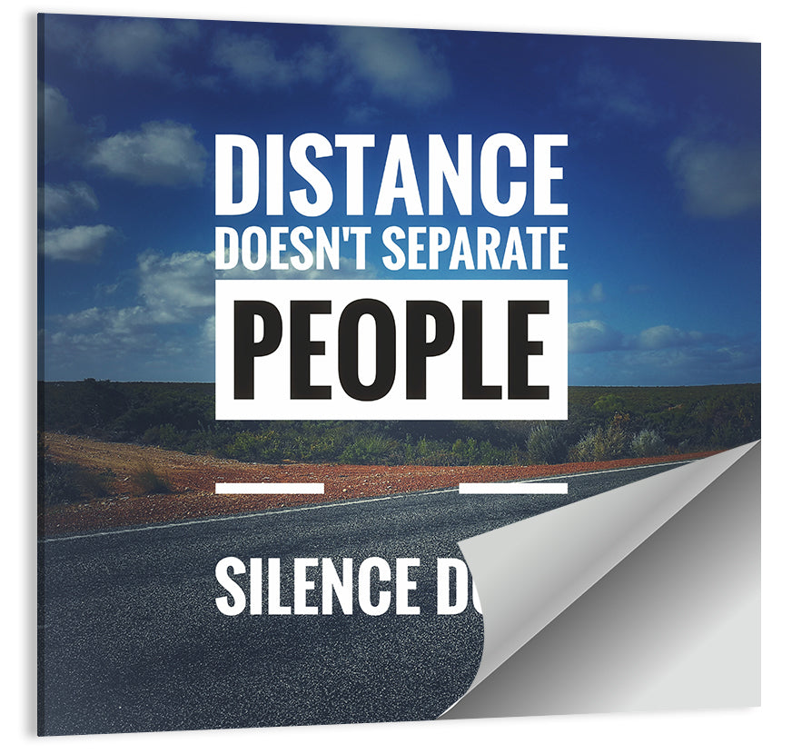 Silence Separate People Wall Art