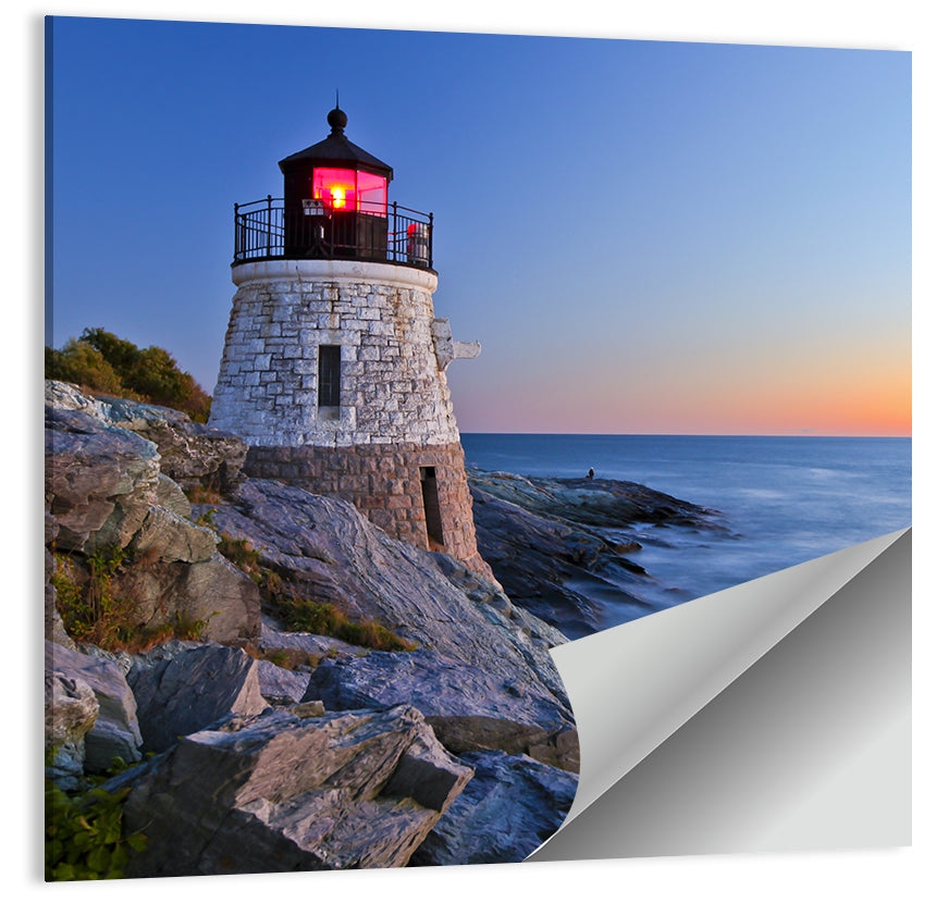 Lighthouse By Ocean Wall Art