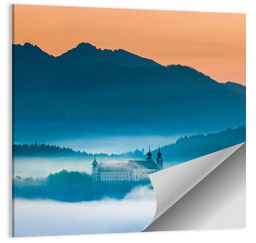 Foggy Mountain Church Wall Art